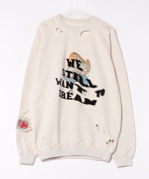 SEVESKIG(セヴシグ)の「SEVESKIG/セブシグ/Vintage Sweat Shirt Ver, Key(スウェット・メンズ・オートミール・L/M)」の3枚目の写真