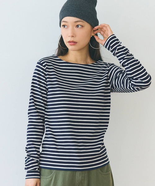 coconutjam5572 セール】ボートネックボーダーカットソー（Tシャツ/カットソー