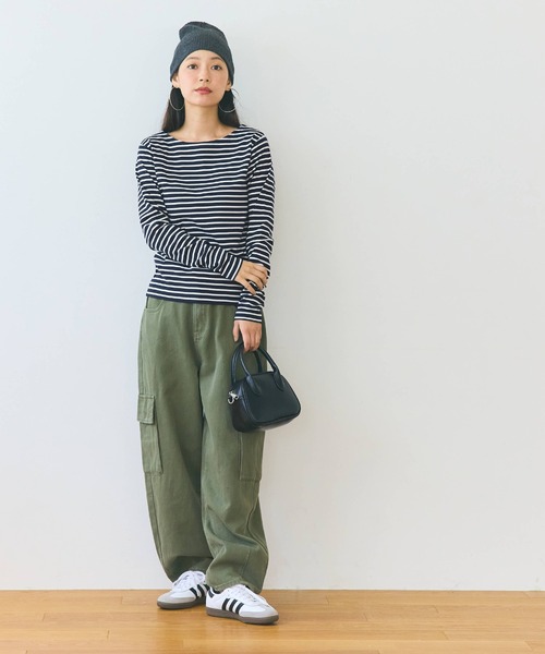 coca(coca)(コカ)の「ボートネックボーダーカットソー(Tシャツ/カットソー・レディース・B/A・S/M/L)」の12枚目の写真