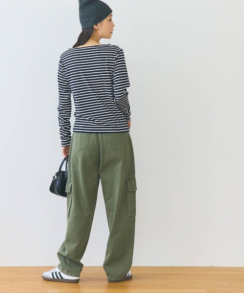 coca(coca)(コカ)の「ボートネックボーダーカットソー(Tシャツ/カットソー・レディース・B/A・S/M/L)」の14枚目の写真