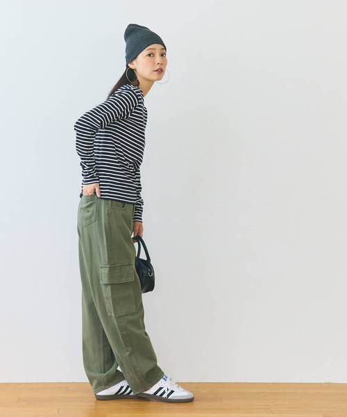 coca(coca)(コカ)の「ボートネックボーダーカットソー(Tシャツ/カットソー・レディース・B/A・S/M/L)」の10枚目の写真