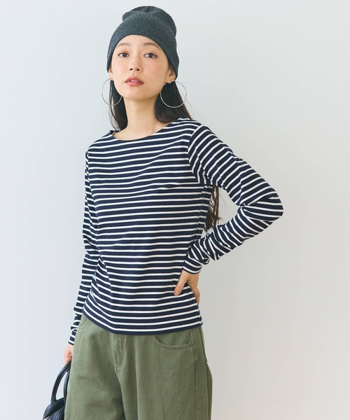 coca(coca)(コカ)の「ボートネックボーダーカットソー(Tシャツ/カットソー・レディース・B/A・S/M/L)」の13枚目の写真
