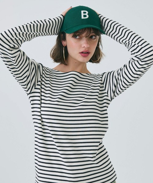 セール】ボートネックボーダーカットソー（Tシャツ/カットソー