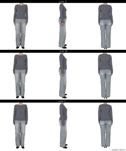 coca(coca)(コカ)の「ボートネックボーダーカットソー(Tシャツ/カットソー・レディース・B/A・S/M/L)」の15枚目の写真