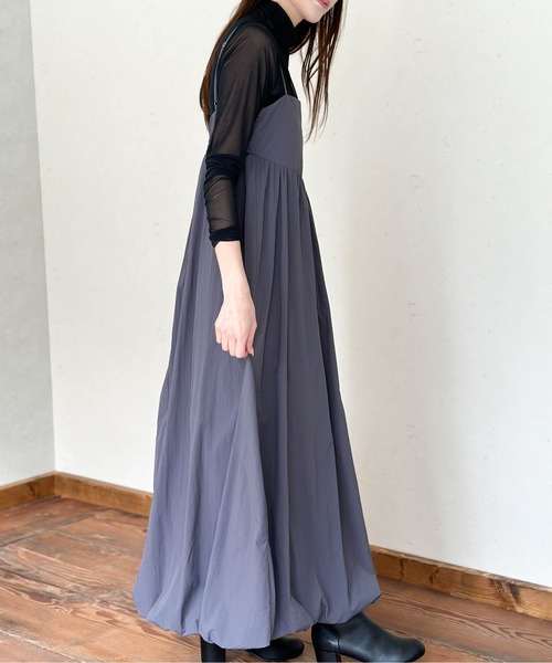 Per sist ence（パーシエンス）の「バルーンキャミワンピース（ワンピース・レディース・アイボリー/ブラック/グレイッシュベージュ/チャコールグレー/ブラウン・FREE）」の7枚目の写真