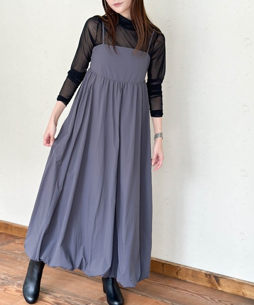 Per sist ence（パーシエンス）の「バルーンキャミワンピース（ワンピース・レディース・アイボリー/ブラック/グレイッシュベージュ/チャコールグレー/ブラウン・FREE）」の13枚目の写真