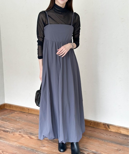 Per sist ence（パーシエンス）の「バルーンキャミワンピース（ワンピース・レディース・アイボリー/ブラック/グレイッシュベージュ/チャコールグレー/ブラウン・FREE）」の14枚目の写真