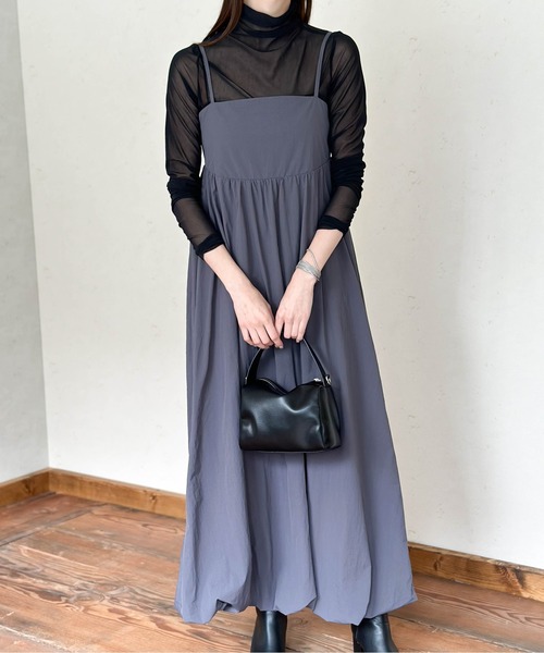 Per sist ence（パーシエンス）の「バルーンキャミワンピース（ワンピース・レディース・アイボリー/ブラック/グレイッシュベージュ/チャコールグレー/ブラウン・FREE）」の15枚目の写真