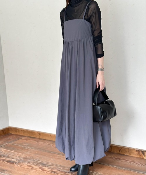 Per sist ence（パーシエンス）の「バルーンキャミワンピース（ワンピース・レディース・アイボリー/ブラック/グレイッシュベージュ/チャコールグレー/ブラウン・FREE）」の16枚目の写真