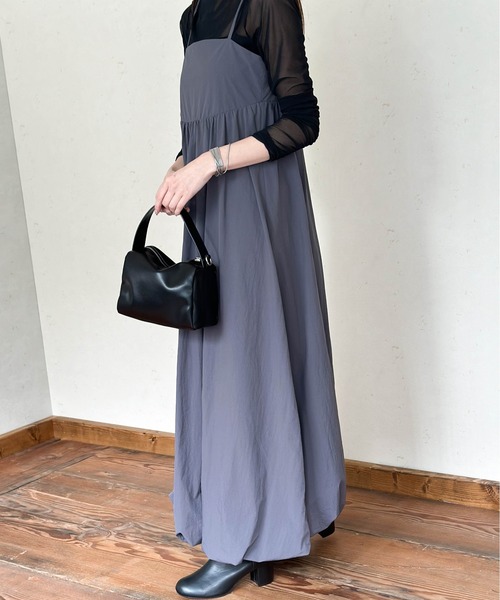 Per sist ence（パーシエンス）の「バルーンキャミワンピース（ワンピース・レディース・アイボリー/ブラック/グレイッシュベージュ/チャコールグレー/ブラウン・FREE）」の17枚目の写真