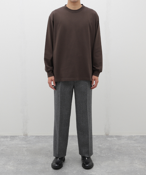 EDIFICE(エディフィス)の「Fumiya Hirano THE TROUSERS(フミヤ ヒラノ ザ トラウザーズ) Edward Herringbone(スラックス・メンズ・ライトグレー・38/36/34/40)」の2枚目の写真