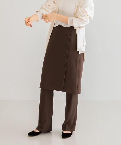 URBAN RESEARCH(アーバンリサーチ)の「バックサテンスリムイージーパンツ(その他パンツ・レディース・ダークブラウン/ブラック・38/36)」の3枚目の写真