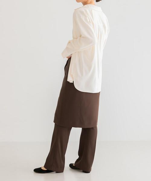 URBAN RESEARCH(アーバンリサーチ)の「バックサテンスリムイージーパンツ(その他パンツ・レディース・ダークブラウン/ブラック・38/36)」の8枚目の写真