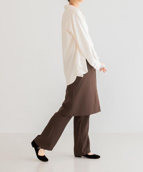 URBAN RESEARCH(アーバンリサーチ)の「バックサテンスリムイージーパンツ(その他パンツ・レディース・ダークブラウン/ブラック・38/36)」の9枚目の写真