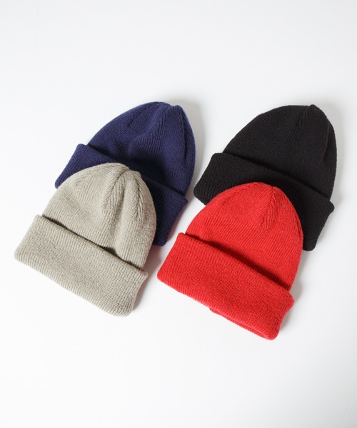 RACAL（ラカル）の「Ombre Stripe Reversible Knit Beanie / オンブレーボーダーリバーシブルニットビーニー（ニットキャップ/ビーニー・レディース・ブラック/ベージュ/ネイビー/レッド・FREE）」の6枚目の写真