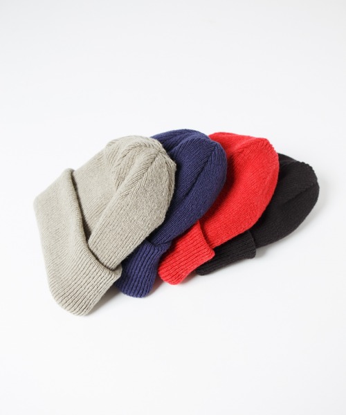 RACAL（ラカル）の「Ombre Stripe Reversible Knit Beanie / オンブレーボーダーリバーシブルニットビーニー（ニットキャップ/ビーニー・レディース・ブラック/ベージュ/ネイビー/レッド・FREE）」の8枚目の写真