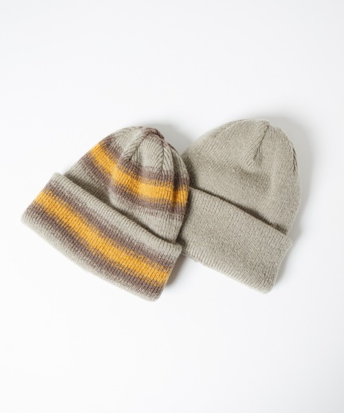 RACAL（ラカル）の「Ombre Stripe Reversible Knit Beanie / オンブレーボーダーリバーシブルニットビーニー（ニットキャップ/ビーニー・レディース・ブラック/ベージュ/ネイビー/レッド・FREE）」の12枚目の写真