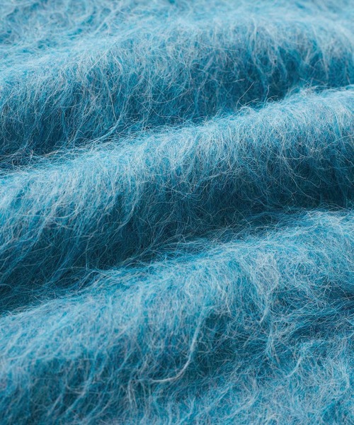 SALON adam et rope'（サロン アダム エ ロペ）の「【WEB限定】へアリーシャギークロップドニット（ニット/セーター・レディース・サックスブルー/ピンク/オフホワイト/チャコールグレー・FREE）」の17枚目の写真