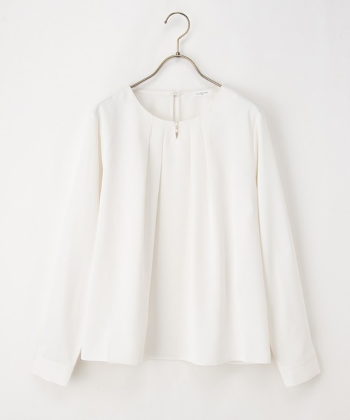 Honeys（ハニーズ）の「パール付ブラウス（シャツ/ブラウス・レディース・アイボリー/ピンクベージュ/ネイビー/ミント・S/M/L/LL/3L）」の19枚目の写真