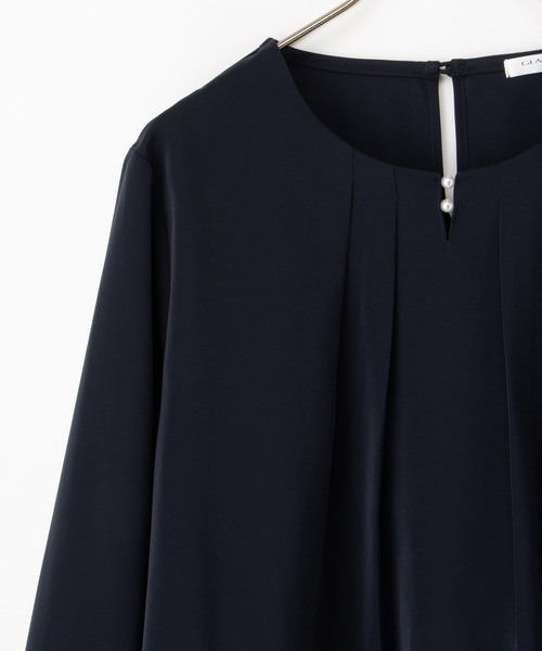 Honeys（ハニーズ）の「パール付ブラウス（シャツ/ブラウス・レディース・アイボリー/ピンクベージュ/ネイビー/ミント・S/M/L/LL/3L）」の22枚目の写真