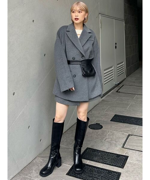 MURUA（ムルーア）の「フェイクレザーウエストバッグ（ボディバッグ/ウエストポーチ・レディース・ブラック・FREE）」の12枚目の写真