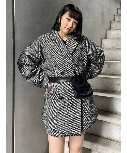 MURUA（ムルーア）の「フェイクレザーウエストバッグ（ボディバッグ/ウエストポーチ・レディース・ブラック・FREE）」の14枚目の写真