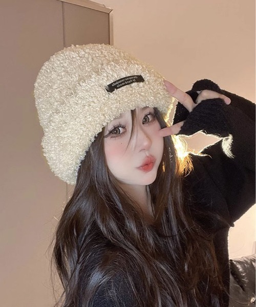 AD2013 ARCHIVE ボアファーニット帽 帽子 ビーニー adidas アディダス ビーニー ニットキャップ ニット帽 帽子 FUR BEANIE