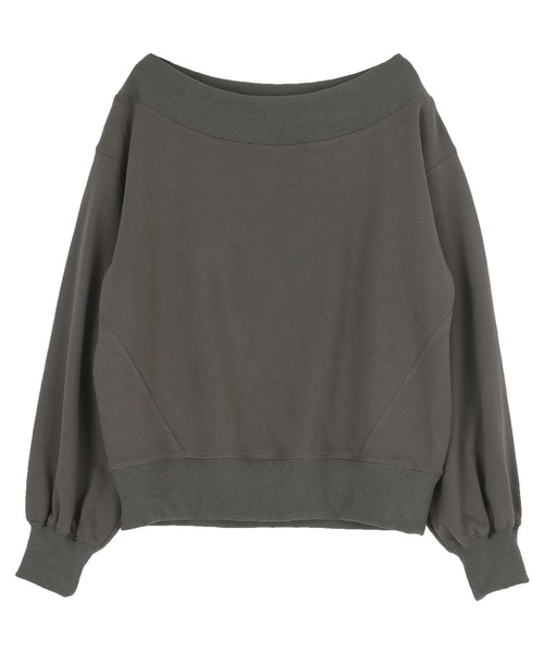 titivate(ティティベイト)の「オフショルダースウェットプルオーバー(スウェット・レディース・ブラック/チャコール/オートミール・S/M/L)」の14枚目の写真