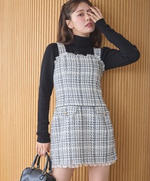 one after another NICE CLAUP | ツイードジャンパースカート(ジャンパースカート)