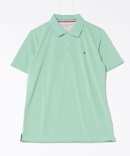 TOMMY HILFIGER GOLF（トミー ヒルフィガー ゴルフ）の「ﾍﾞｰｼｯｸﾌﾗｯｸﾞ ﾎﾟﾛｼｬﾂ（ポロシャツ・メンズ・ホワイト/ネイビー/ブラック/レッド/ピンク/ライム・LL/L/M/3L）」の3枚目の写真