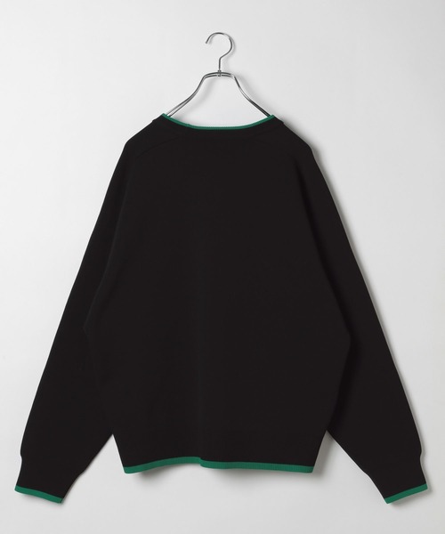 HEREIAM（ヘレイアム）の「【HEREIAM MEN】バイカラースムースニットプルオーバー（ニット/セーター・メンズ・ブラック/ピンク・MEDIUM/LARGE）」の4枚目の写真