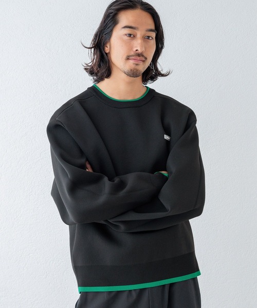 HEREIAM（ヘレイアム）の「【HEREIAM MEN】バイカラースムースニットプルオーバー（ニット/セーター・メンズ・ブラック/ピンク・MEDIUM/LARGE）」の22枚目の写真