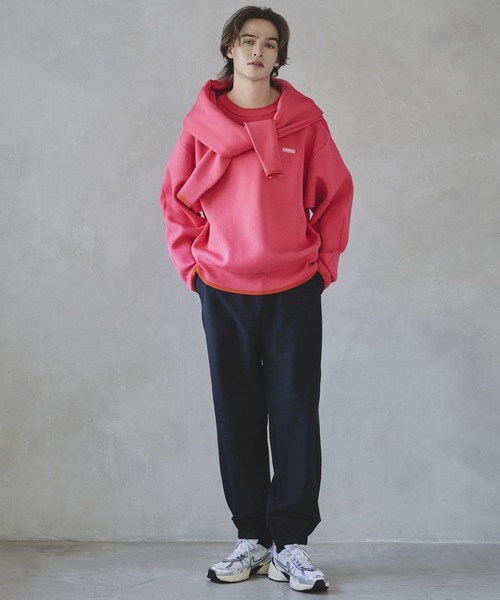 HEREIAM（ヘレイアム）の「【HEREIAM MEN】バイカラースムースニットプルオーバー（ニット/セーター・メンズ・ブラック/ピンク・MEDIUM/LARGE）」の15枚目の写真