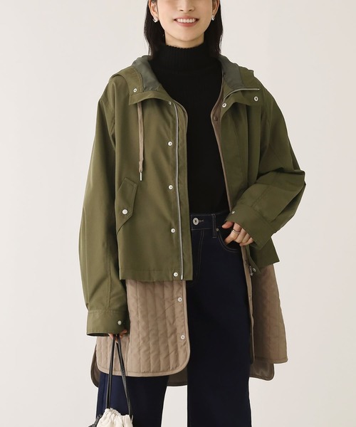 n'OrLABEL（ノアールレーベル）の「『ライナー付きモッズコート』（モッズコート・レディース・ブラック/カーキ・1/2）」の8枚目の写真