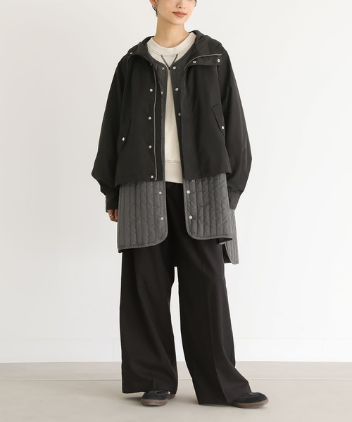 n'OrLABEL（ノアールレーベル）の「『ライナー付きモッズコート』（モッズコート・レディース・ブラック/カーキ・1/2）」の15枚目の写真