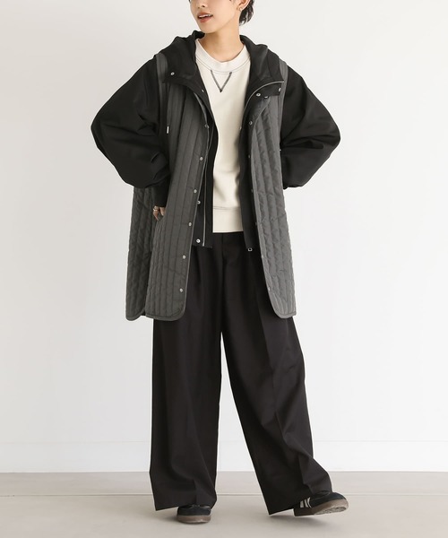 n'OrLABEL（ノアールレーベル）の「『ライナー付きモッズコート』（モッズコート・レディース・ブラック/カーキ・1/2）」の19枚目の写真