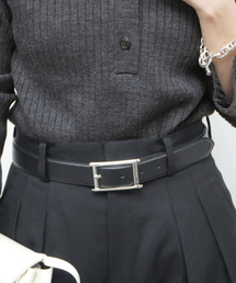 AP STUDIO | 【ATELIER AMBOISE/アトリエ アンボワーズ】plate buckle belt (silver)(ベルト)
