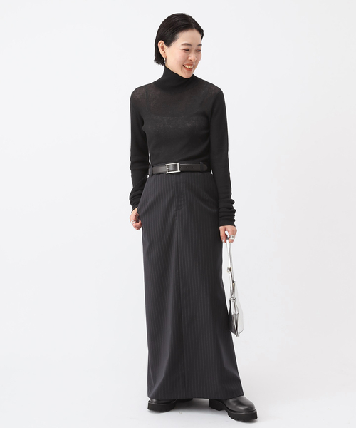 AP STUDIO（エーピーストゥディオ）の「【ATELIER AMBOISE/アトリエ アンボワーズ】plate buckle belt (silver)（ベルト・レディース・ブラック・FREE）」の4枚目の写真