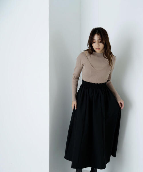 NATURAL BEAUTY BASIC（ナチュラルビューティーベーシック）の「◇アメスリレイヤードドッキングワンピース（ワンピース・レディース・ブルー系その他/ブラック系その他・MEDIUM/P/S）」の20枚目の写真