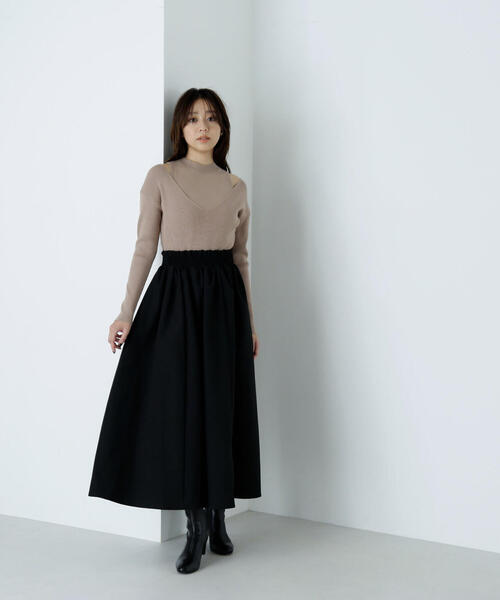 NATURAL BEAUTY BASIC（ナチュラルビューティーベーシック）の「◇アメスリレイヤードドッキングワンピース（ワンピース・レディース・ブルー系その他/ブラック系その他・MEDIUM/P/S）」の21枚目の写真