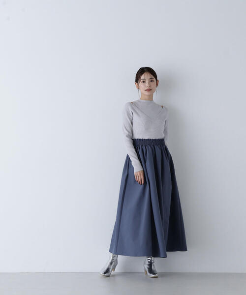 NATURAL BEAUTY BASIC（ナチュラルビューティーベーシック）の「◇アメスリレイヤードドッキングワンピース（ワンピース・レディース・ブルー系その他/ブラック系その他・MEDIUM/P/S）」の14枚目の写真