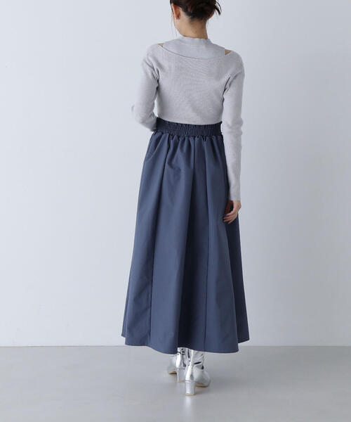 NATURAL BEAUTY BASIC（ナチュラルビューティーベーシック）の「◇アメスリレイヤードドッキングワンピース（ワンピース・レディース・ブルー系その他/ブラック系その他・MEDIUM/P/S）」の4枚目の写真