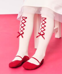 apres les cours（アプレレクール）の「【WEB限定】レースアップタイツ（タイツ/ストッキング・キッズ）」