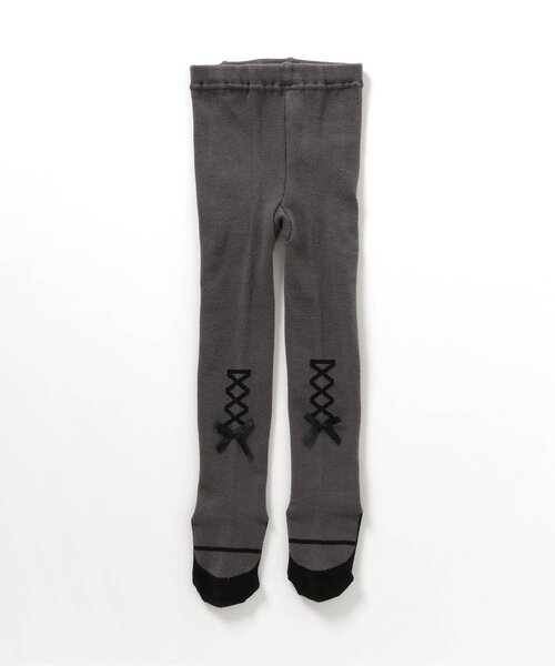 apres les cours（アプレレクール）の「【WEB限定】レースアップタイツ（タイツ/ストッキング・キッズ・ブラック/アイボリー・90/100/110/120/140）」の5枚目の写真