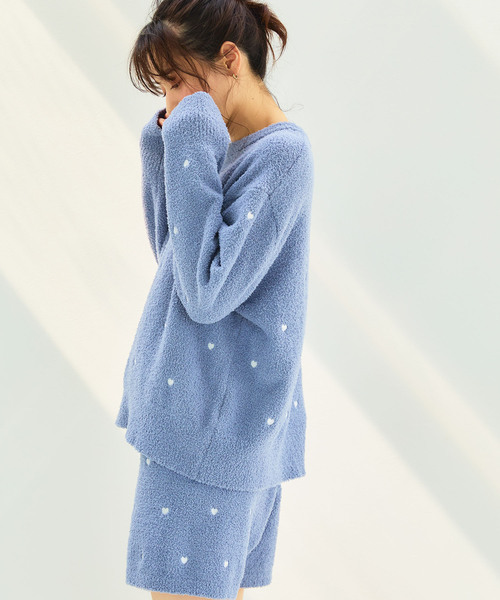 cross marche(クロスマルシェ)の「【LAFUKU/ラフク】もちふわマシュマロニットハートドット刺繍トップス/ルームウェア(上下別売り)(ルームウェア/パジャマ・レディース・キャメル/ピンク/インディゴブルー/ベージュ/チャコールグレー/モカ/グレー/オフホワイト/ブルーグレー/チャコール・L/M/LL/3L/S)」の19枚目の写真