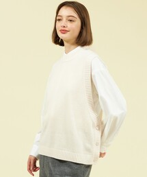 MACKINTOSH PHILOSOPHY | サイドボタンニットベスト(ベスト)