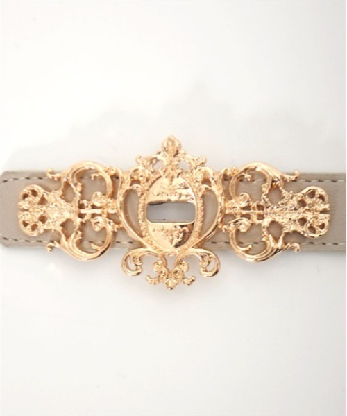 axes femme（アクシーズファム）の「装飾ひねり金具合皮ベルト（ベルト・レディース・シルバー/ゴールド・FREE）」の15枚目の写真