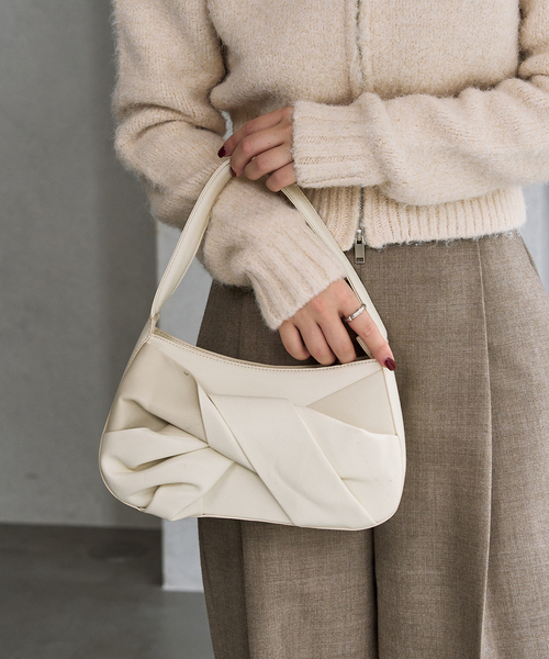 LE TALON（ルタロン）の「LE TALON torsion bag（ハンドバッグ・レディース・ホワイト/ライトグリーン/ブラック・FREE）」の2枚目の写真