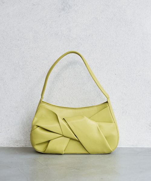 LE TALON（ルタロン）の「LE TALON torsion bag（ハンドバッグ・レディース・ホワイト/ライトグリーン/ブラック・FREE）」の3枚目の写真