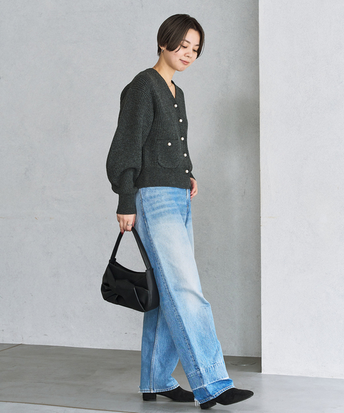 LE TALON（ルタロン）の「LE TALON torsion bag（ハンドバッグ・レディース・ホワイト/ライトグリーン/ブラック・FREE）」の5枚目の写真